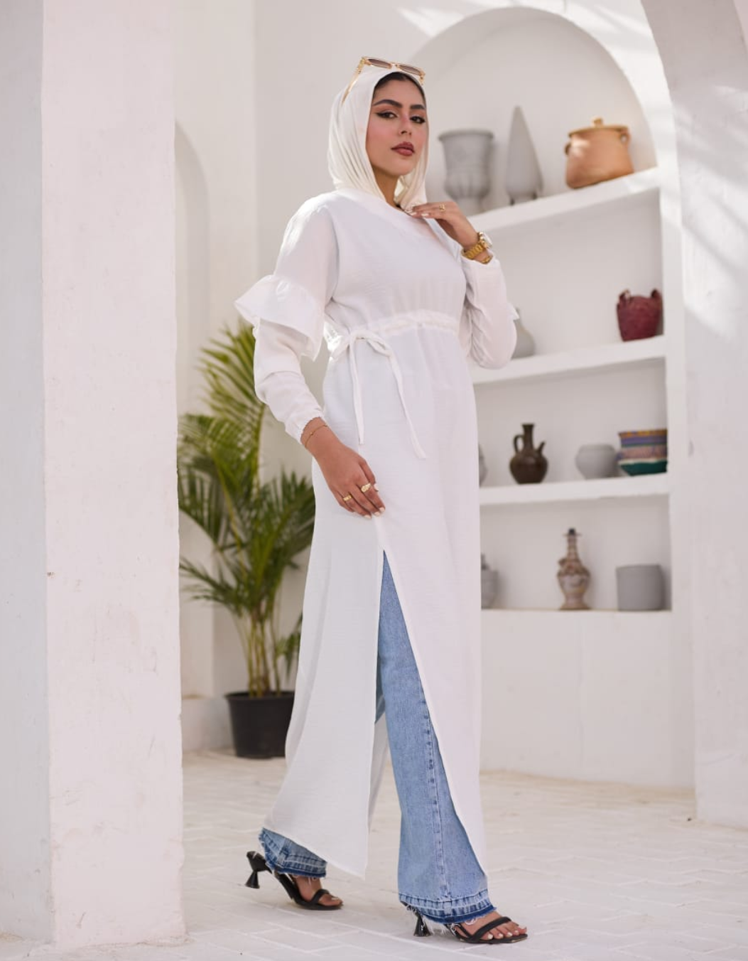 Slit&style dress