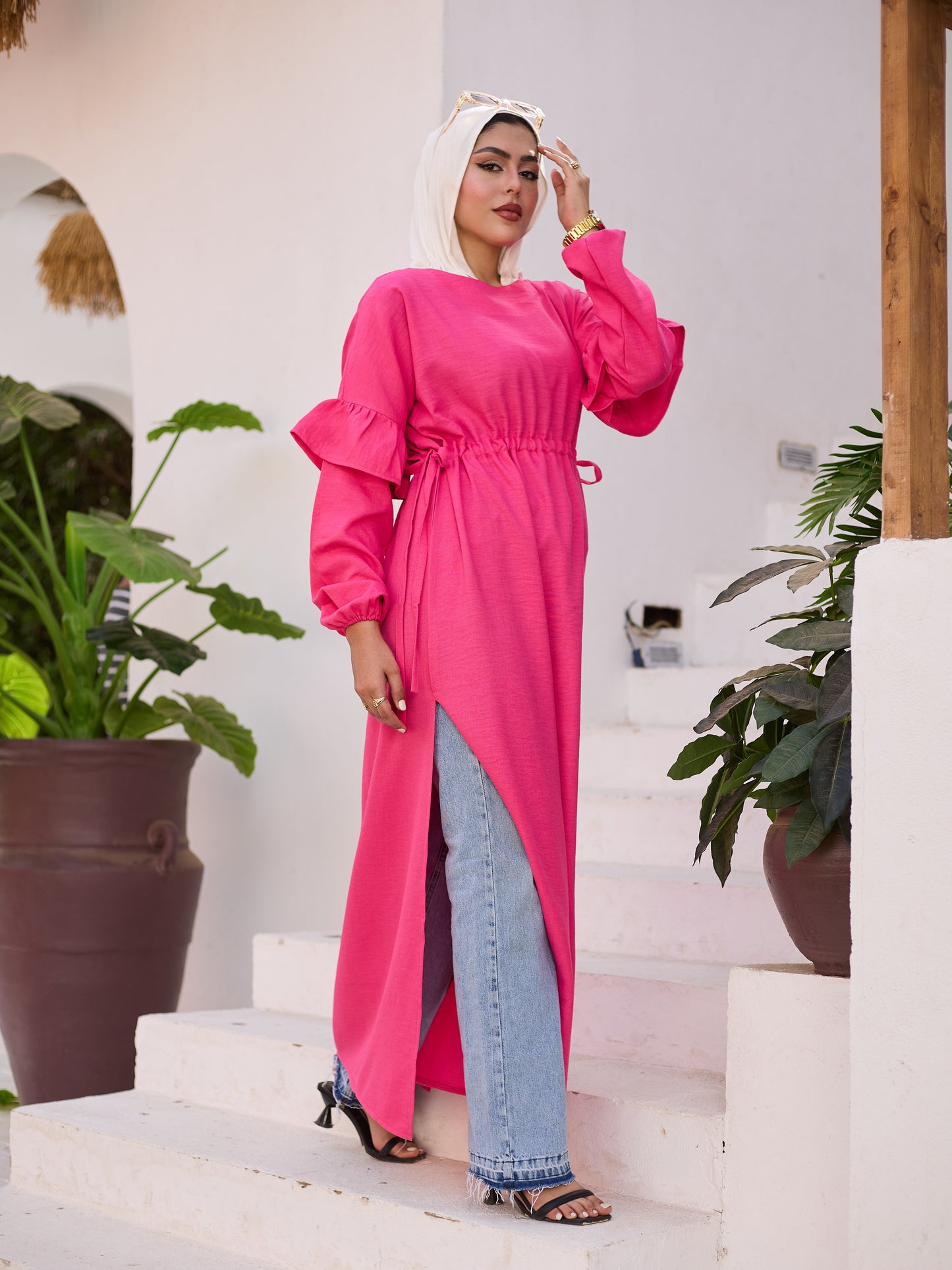 Slit&style dress