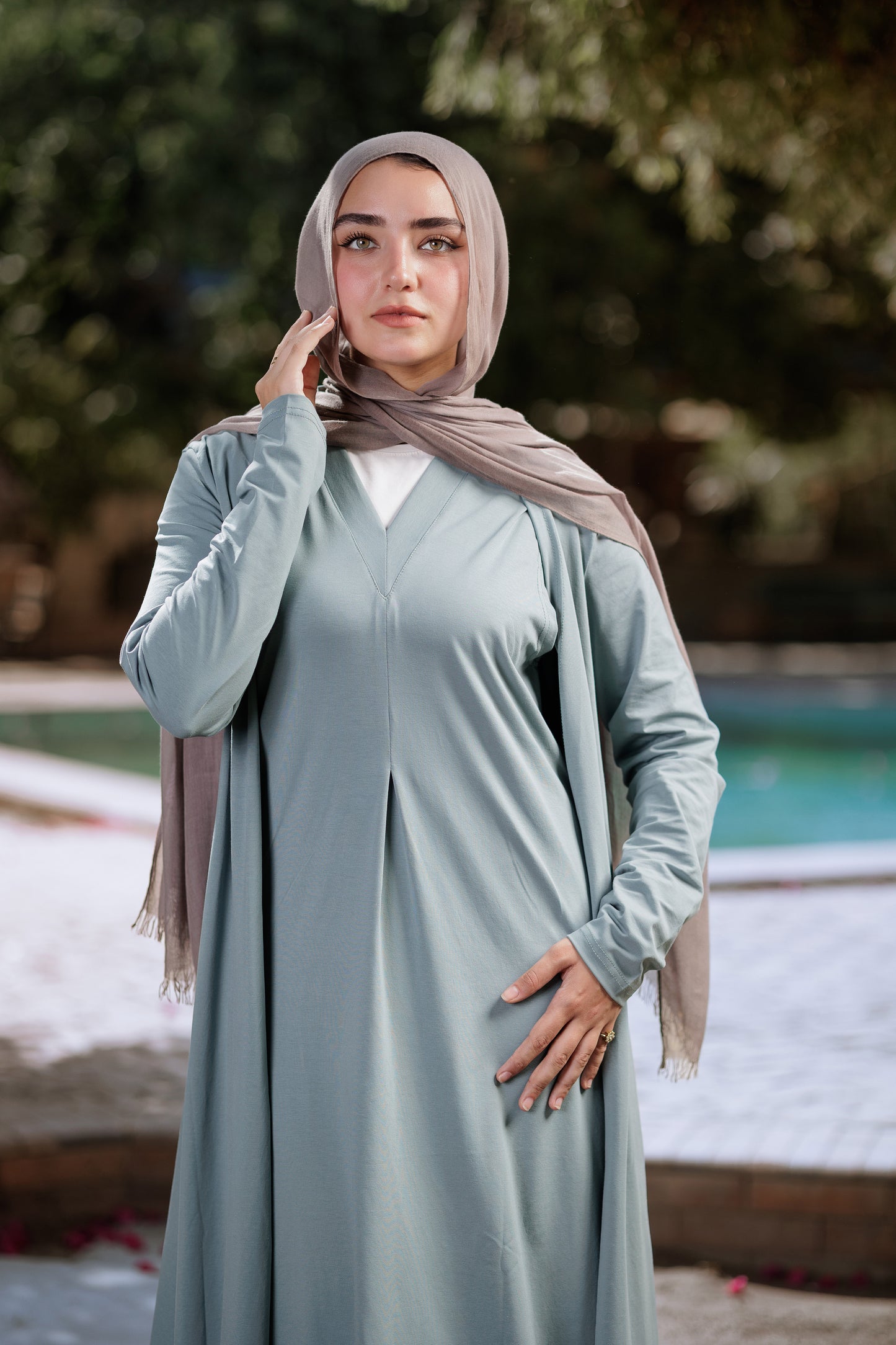 Mint suit dress