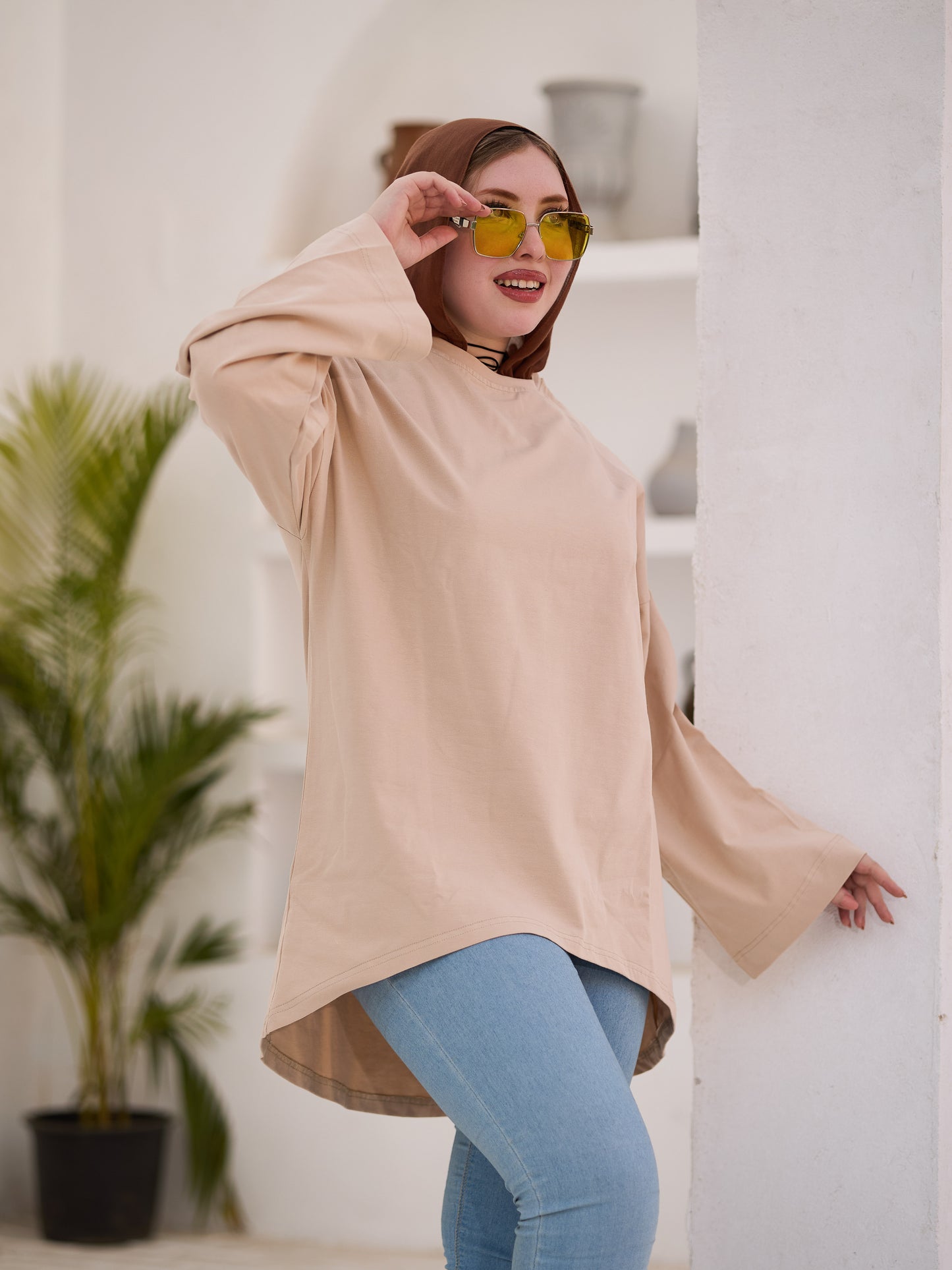 Beige Basic t-shirt