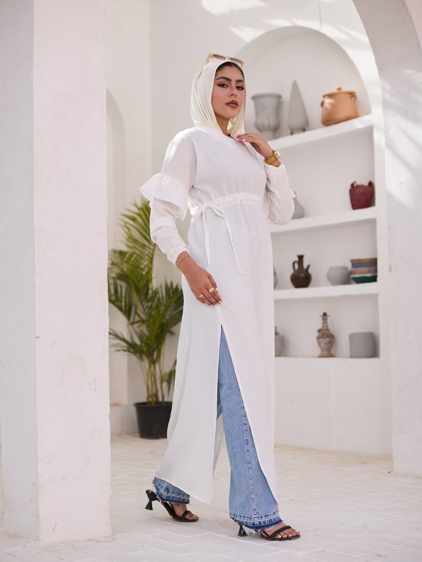 Slit&style dress