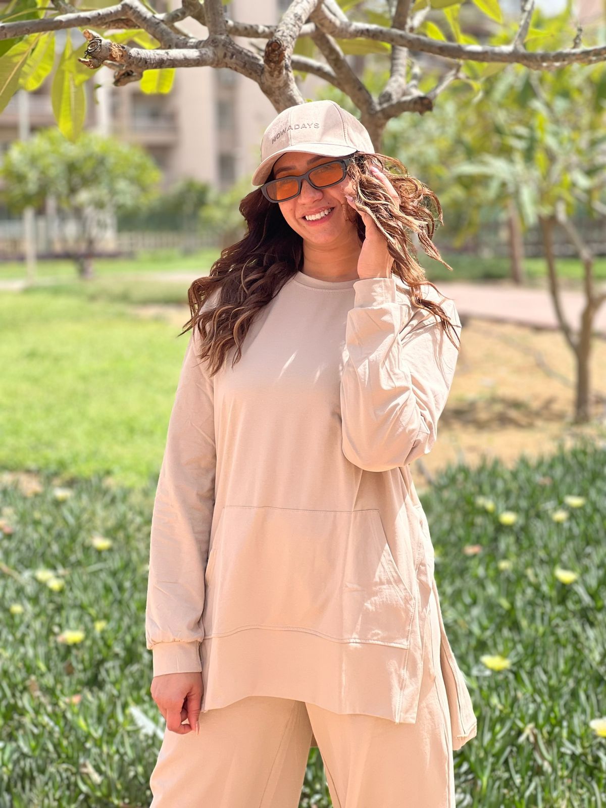 Beige Summer cotton set