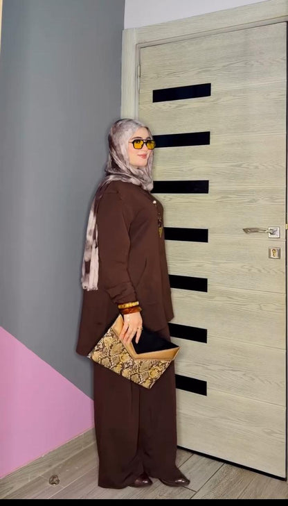 Brown Summer cotton set