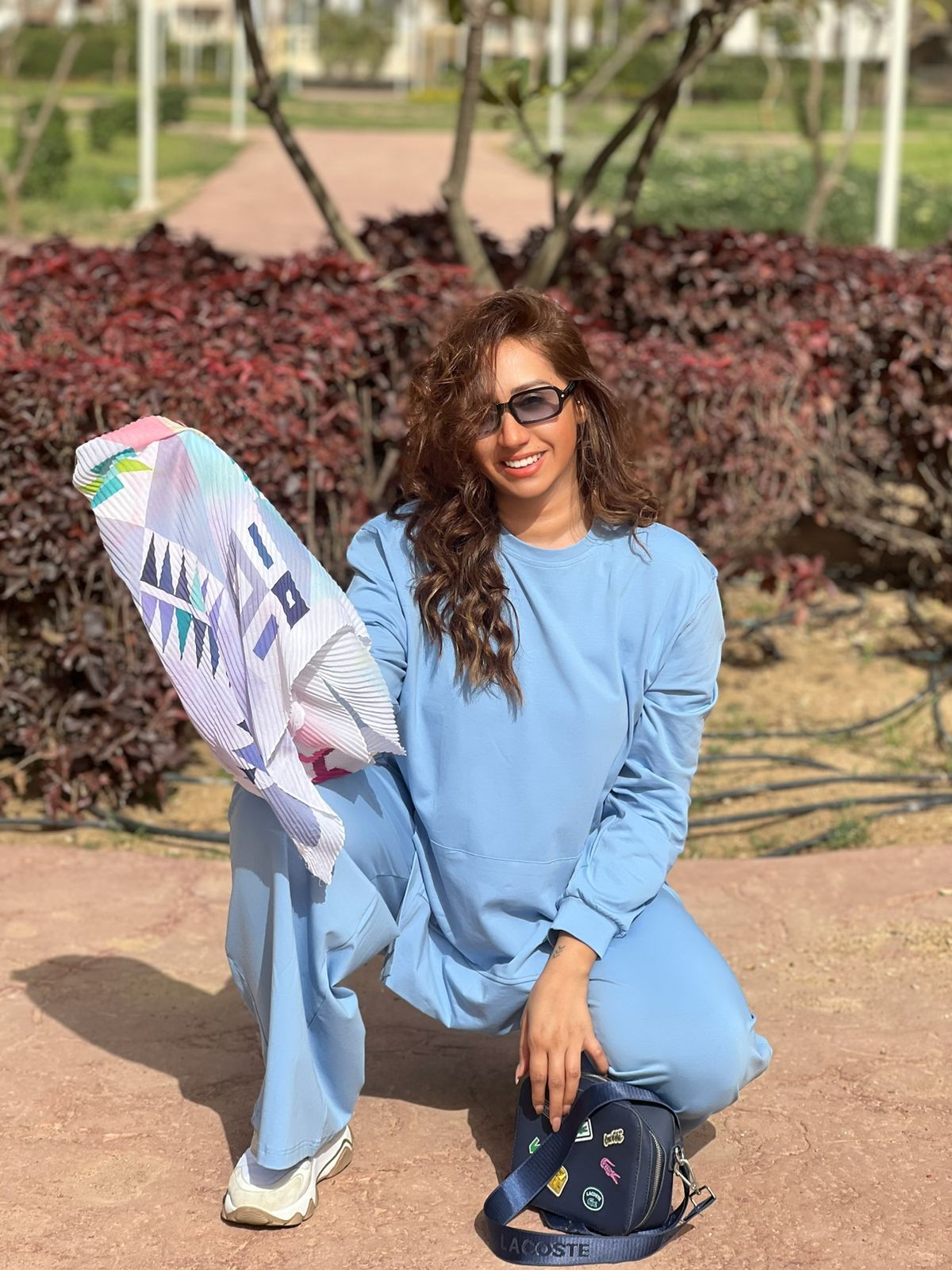Baby blue Summer cotton set