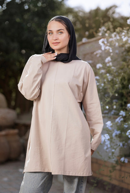 Beige calm cotton