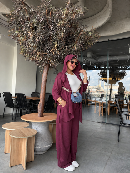 Winter Soft Suit Burgundy