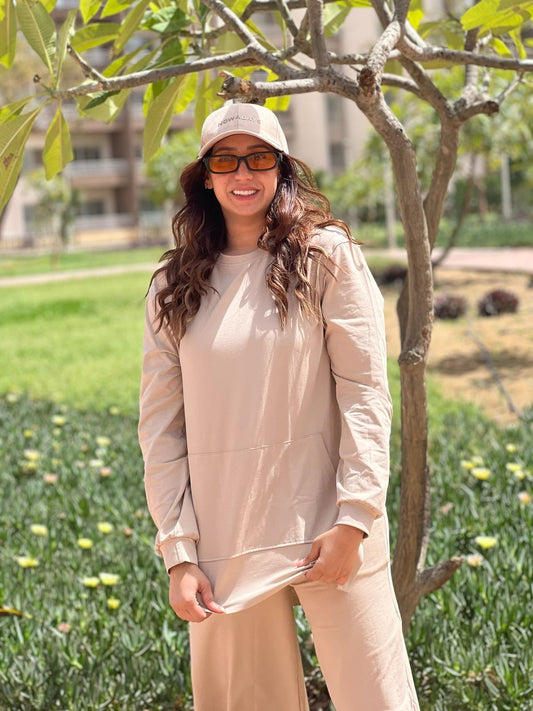 Beige Summer cotton set