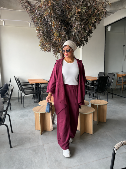 Winter Soft Suit Burgundy
