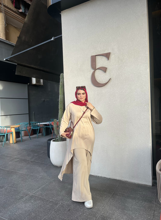 Beige oversize set