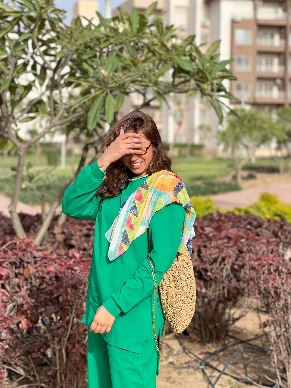 Green Summer cotton set