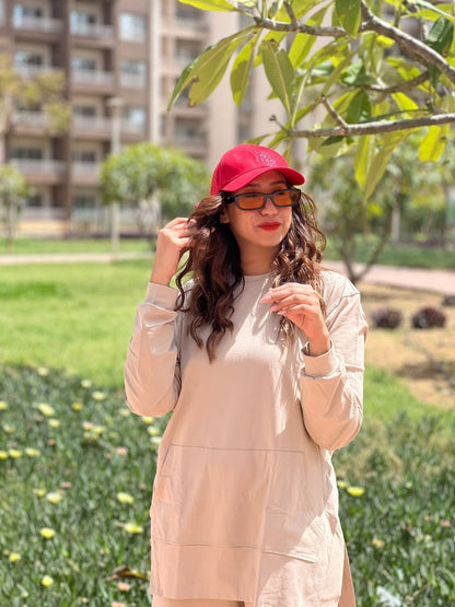 Beige Summer cotton set