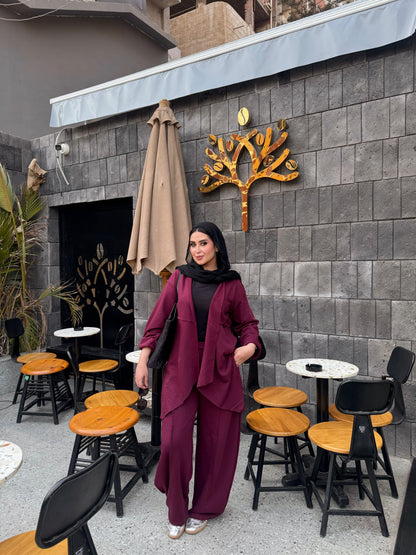 Winter Soft Suit Burgundy