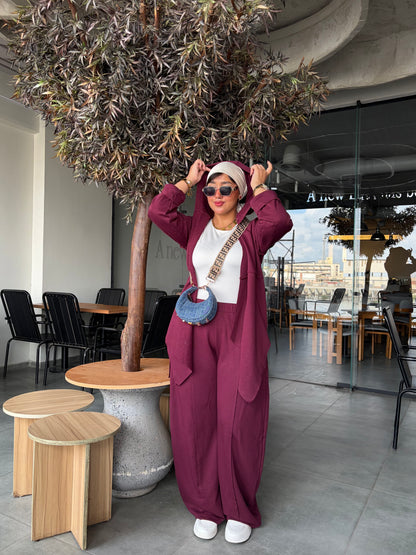 Winter Soft Suit Burgundy