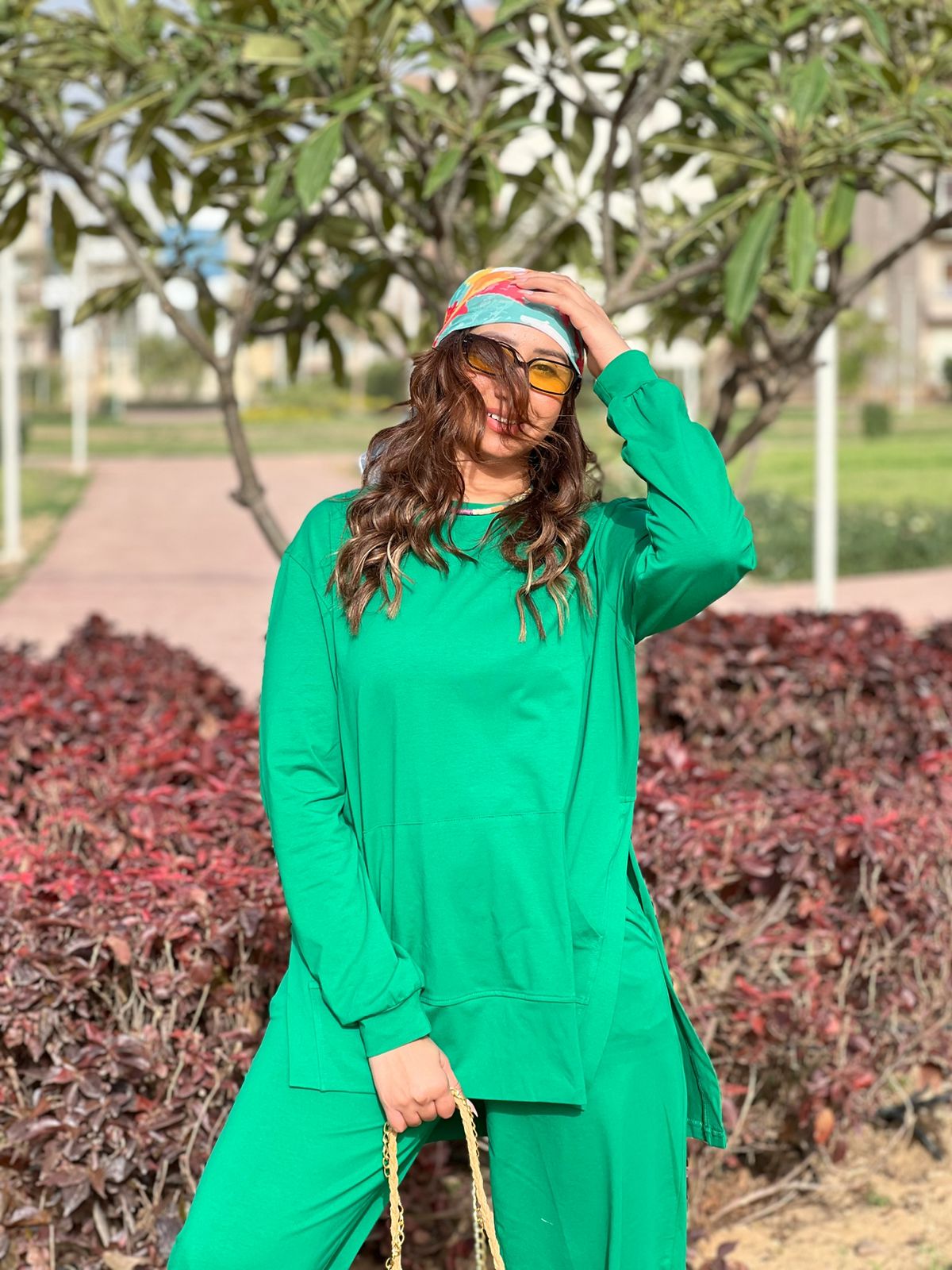 Green Summer cotton set