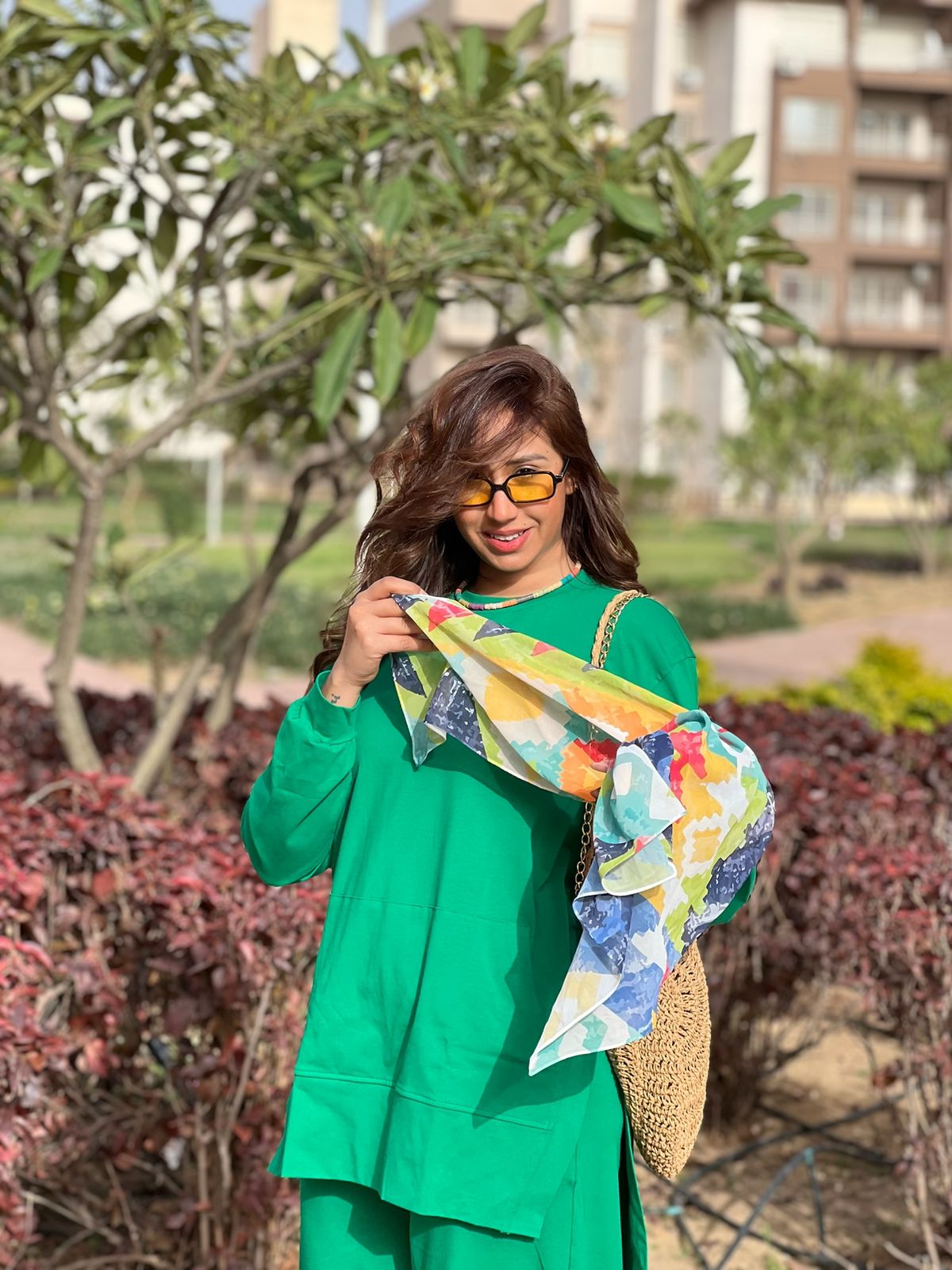 Green Summer cotton set