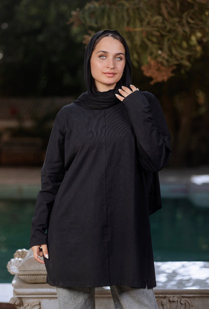 Black calm cotton