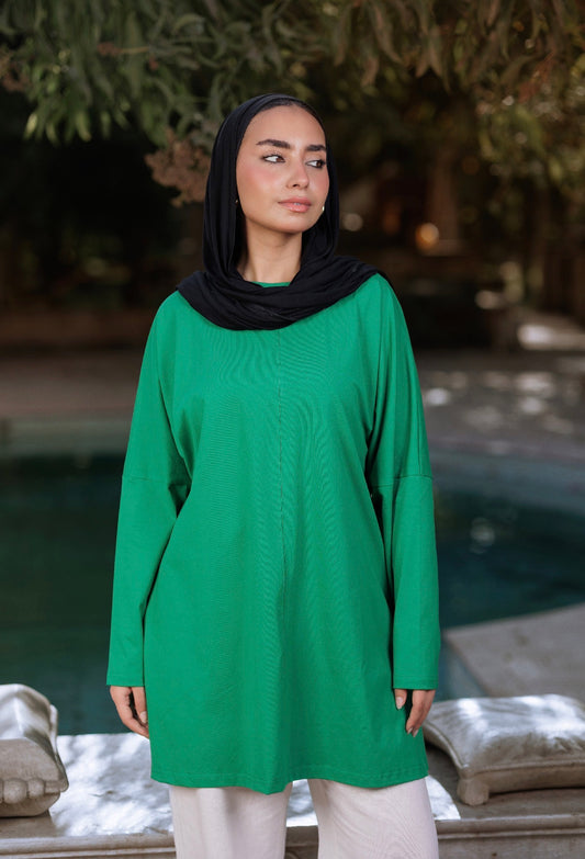 Green calm cotton