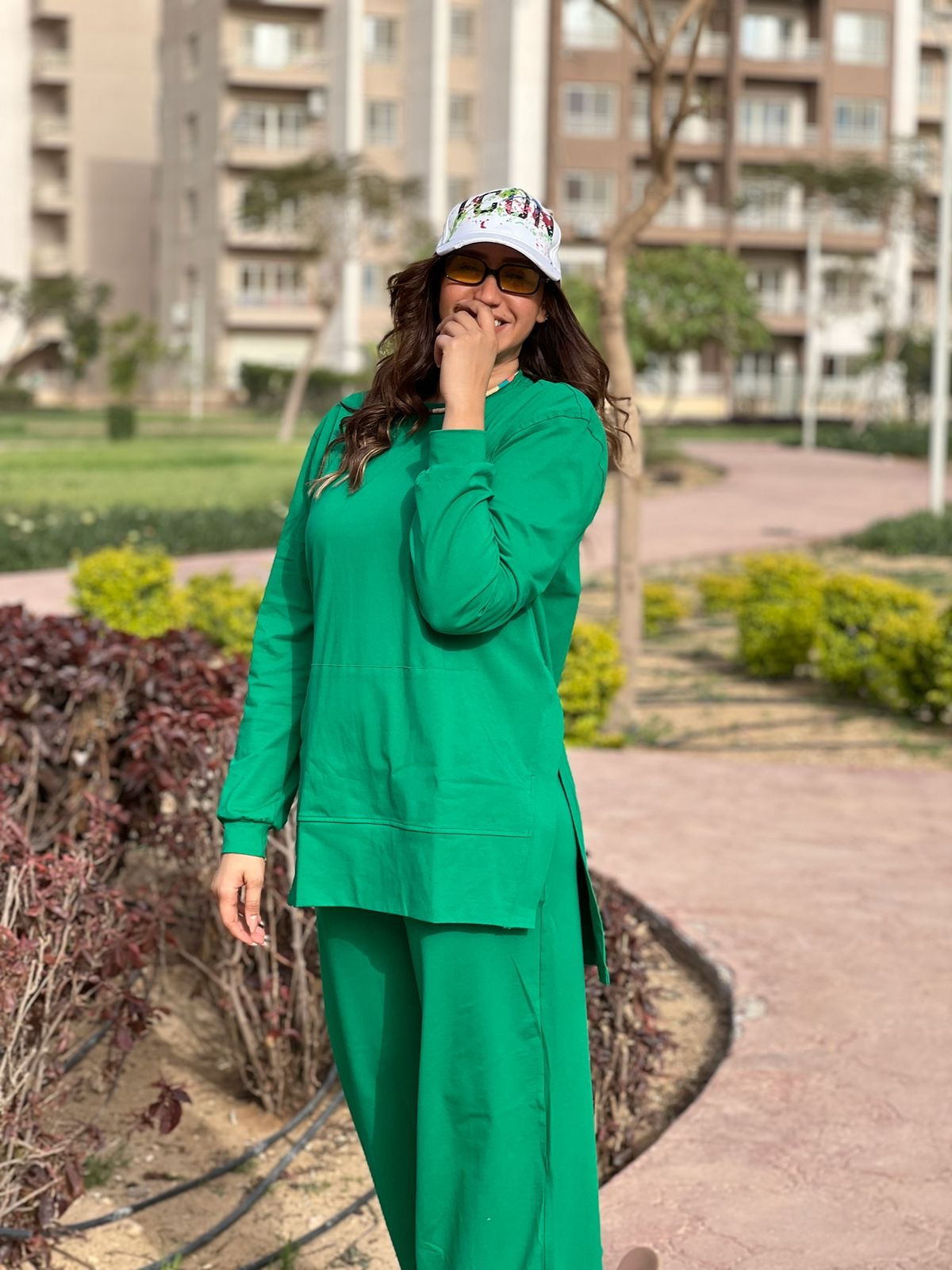 Green Summer cotton set