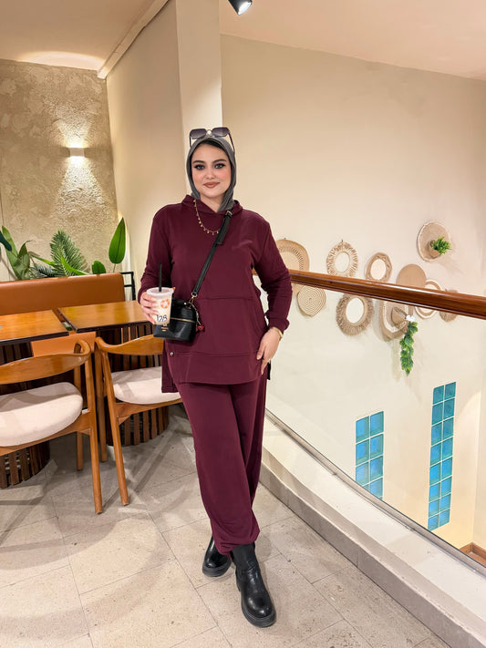 Candy Winter Suit – Burgundy