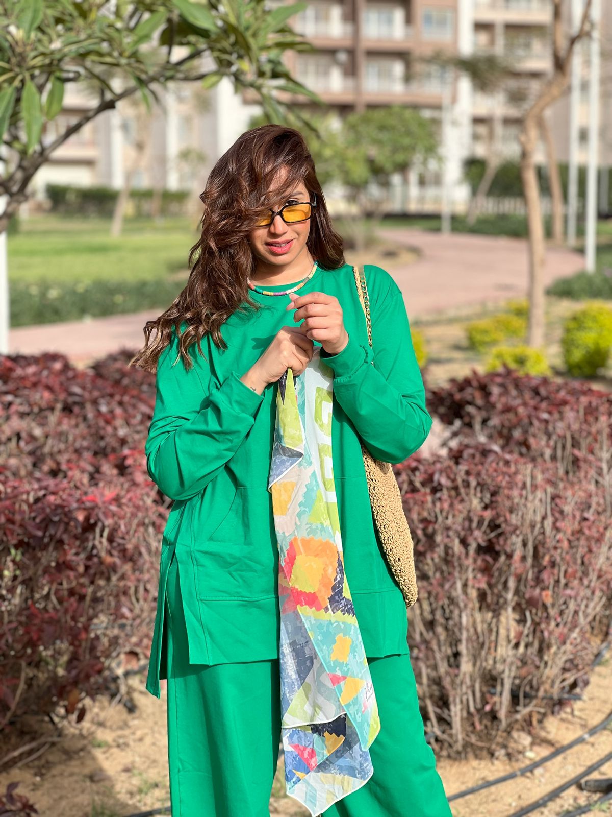 Green Summer cotton set