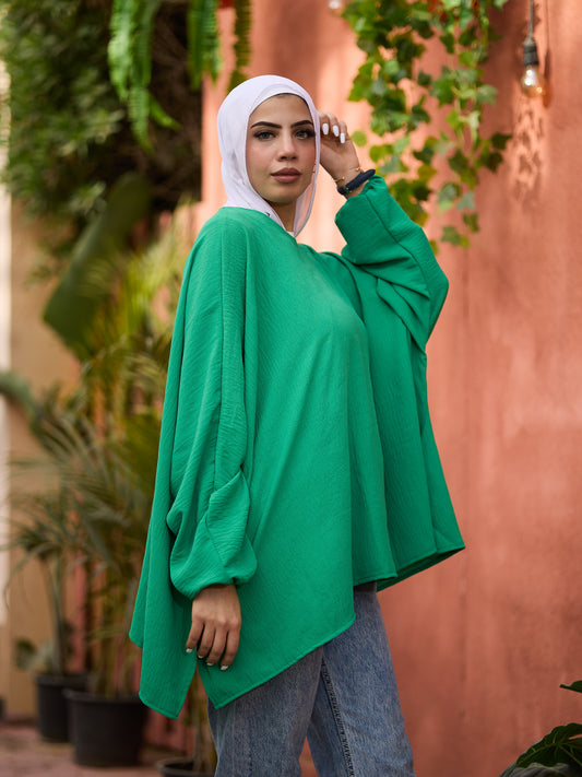 Green Outing blouse