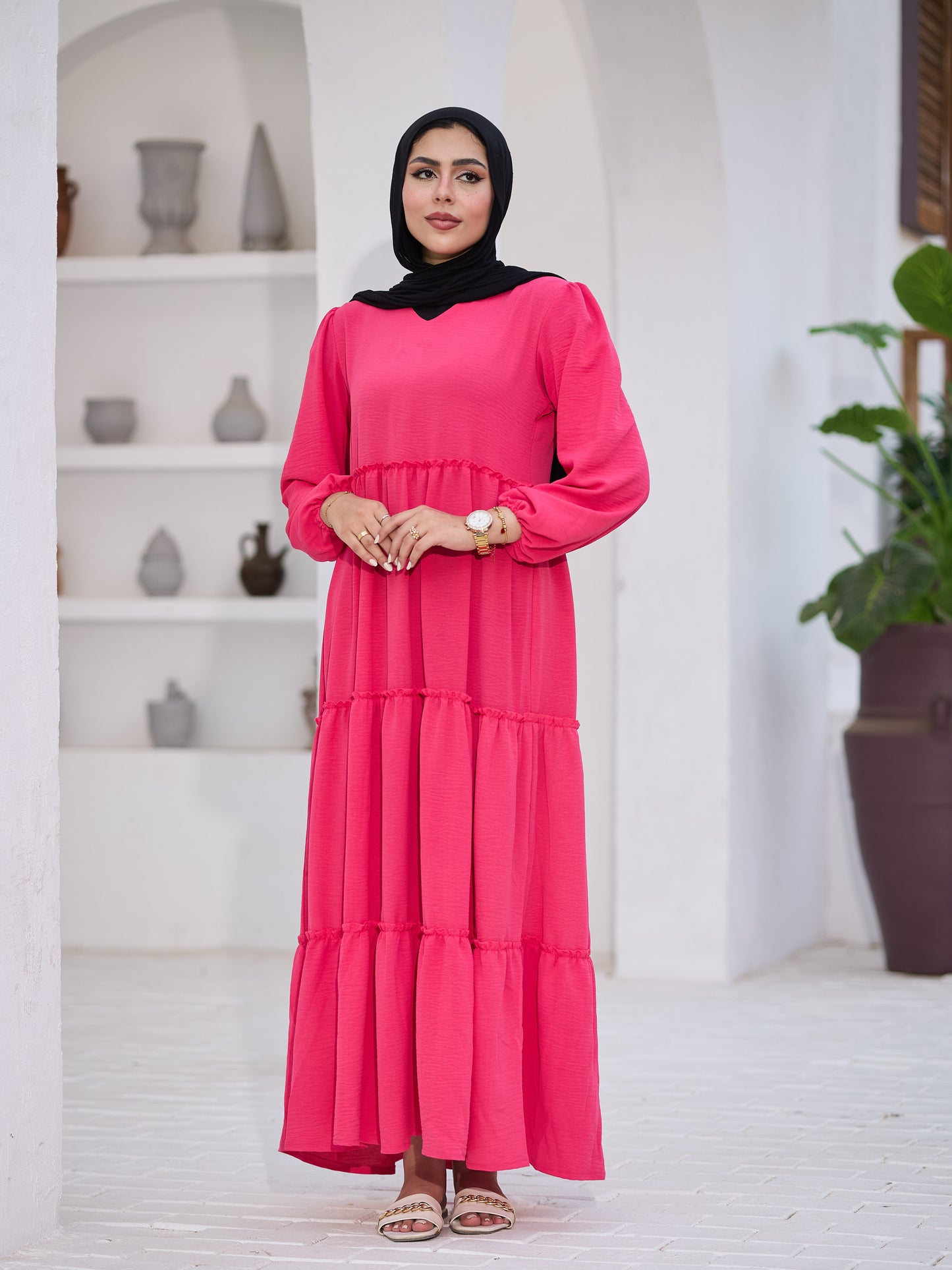 Fushia fayrouz dress