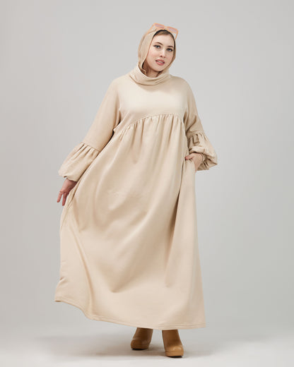 Winter Oversize Dress – Beige