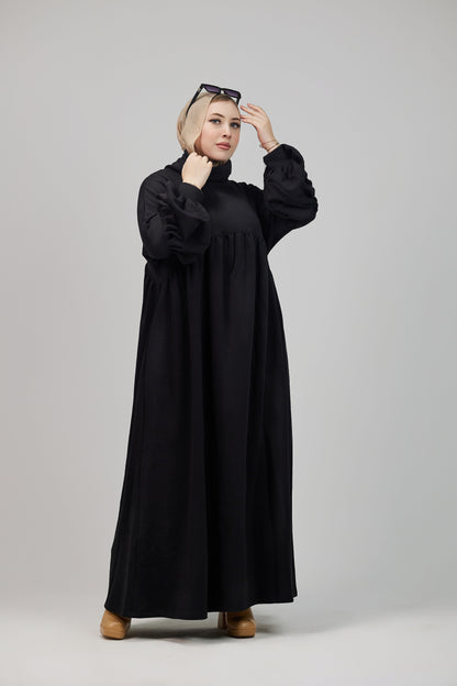 Winter Oversize Dress – Black