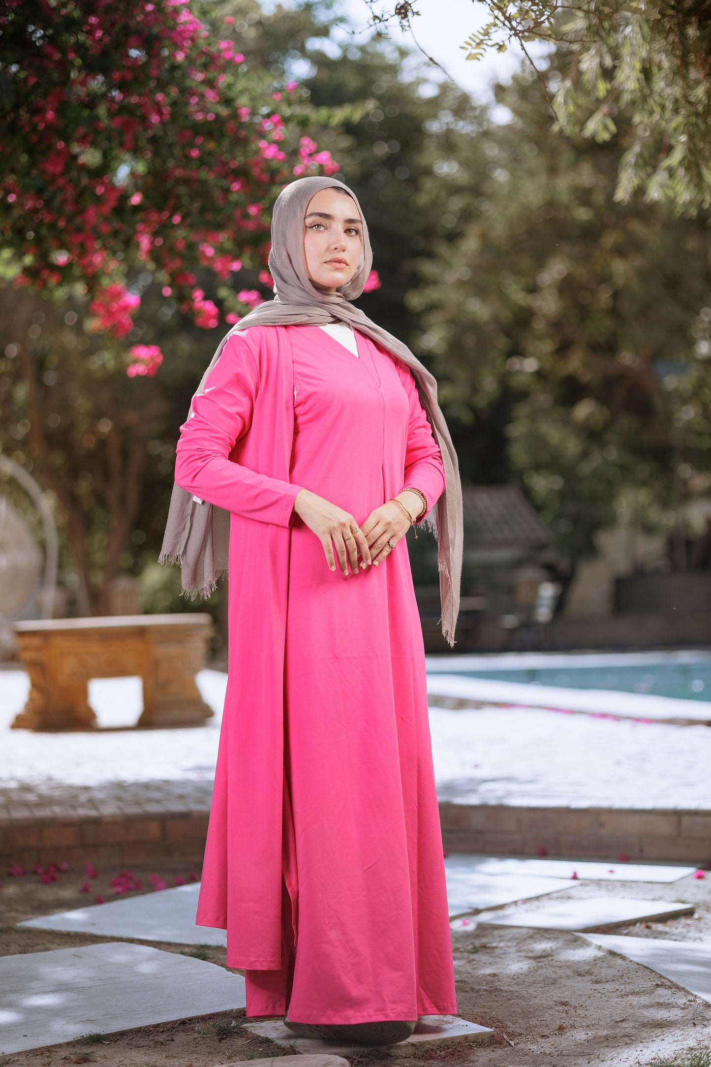 Fushia suit dress