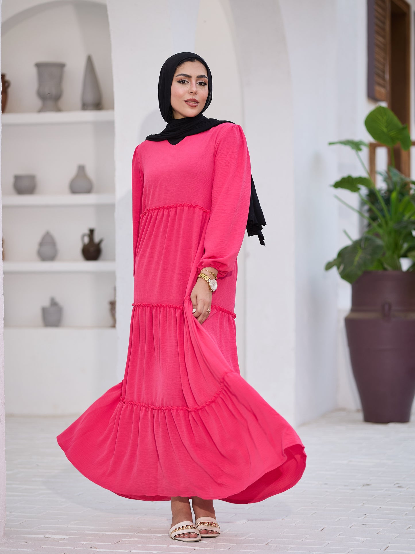 Fushia fayrouz dress