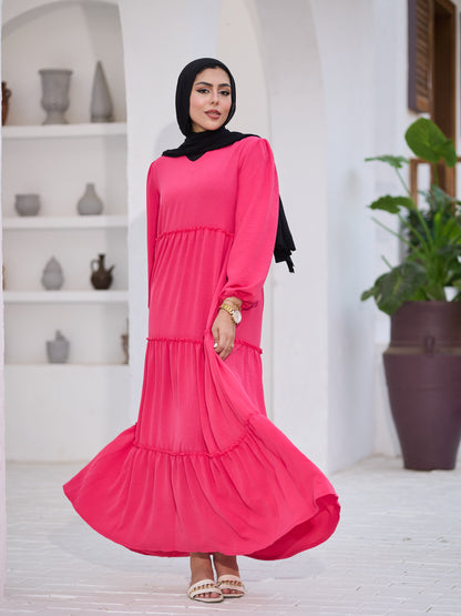 Fushia fayrouz dress