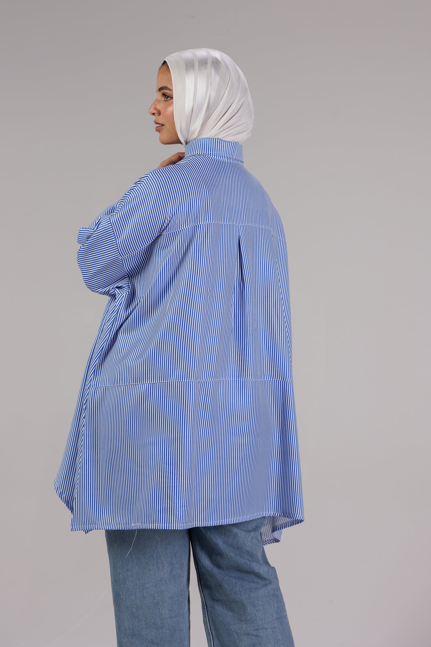 Blue Cloche chemise