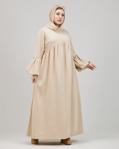 Winter Oversize Dress – Beige