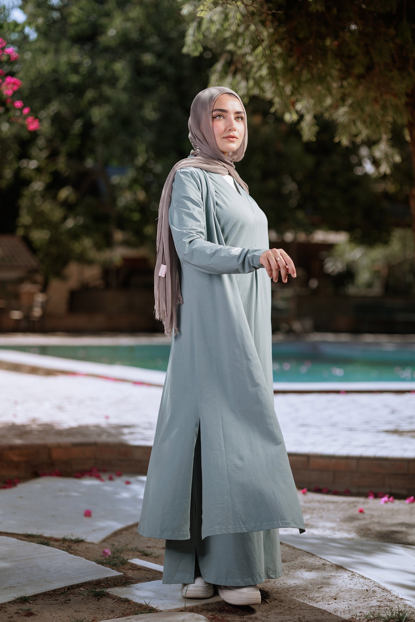 Mint suit dress