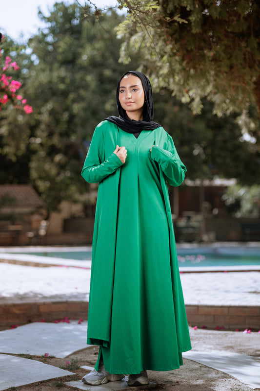 Green suit dress