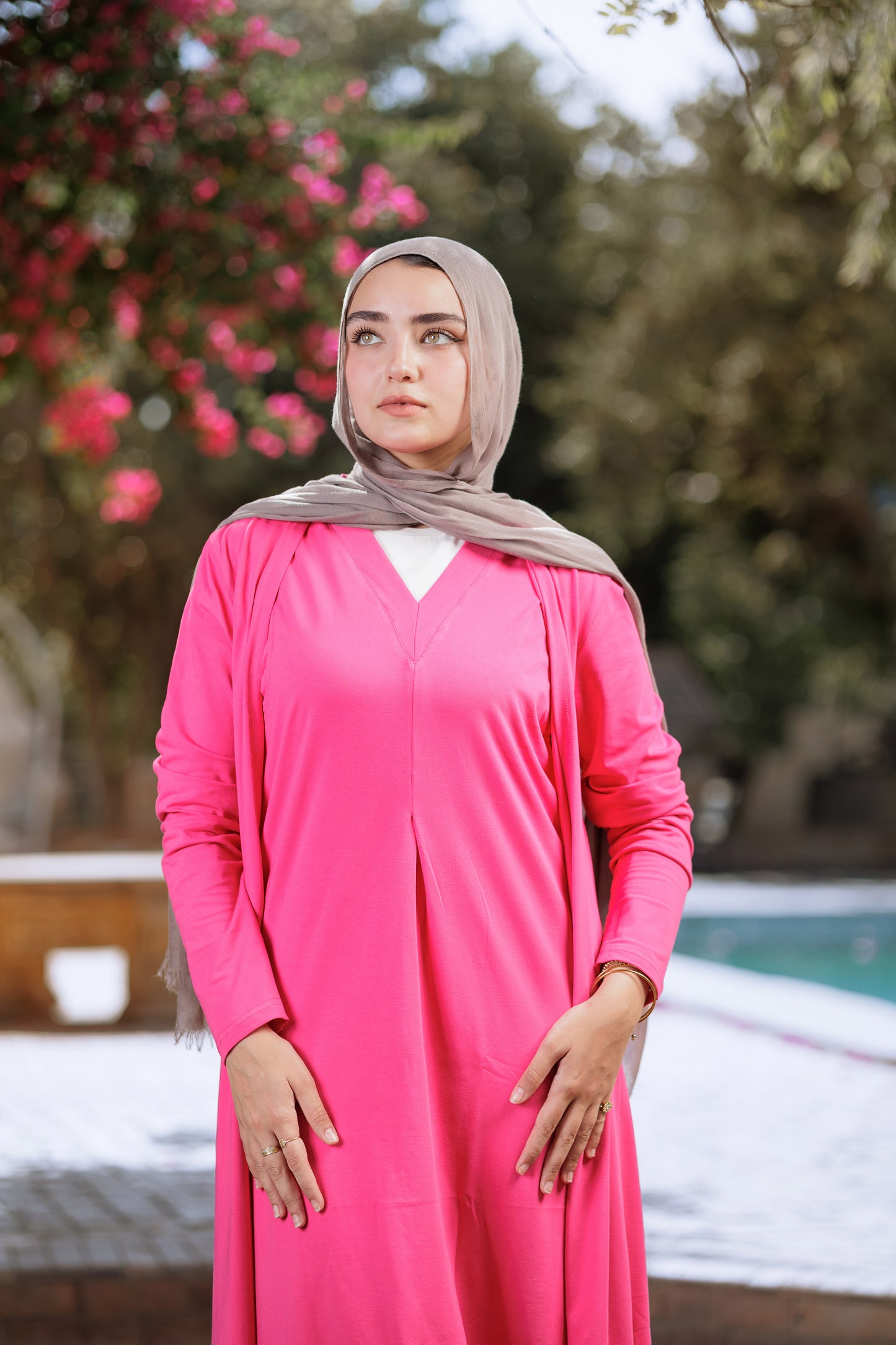 Fushia suit dress