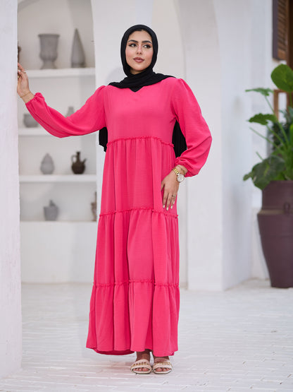 Fushia fayrouz dress