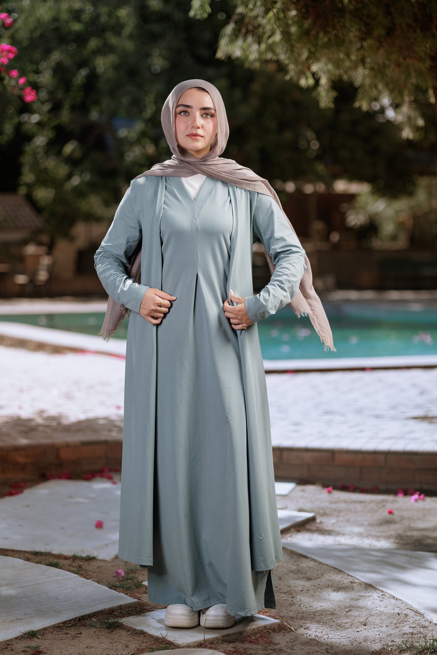 Mint suit dress