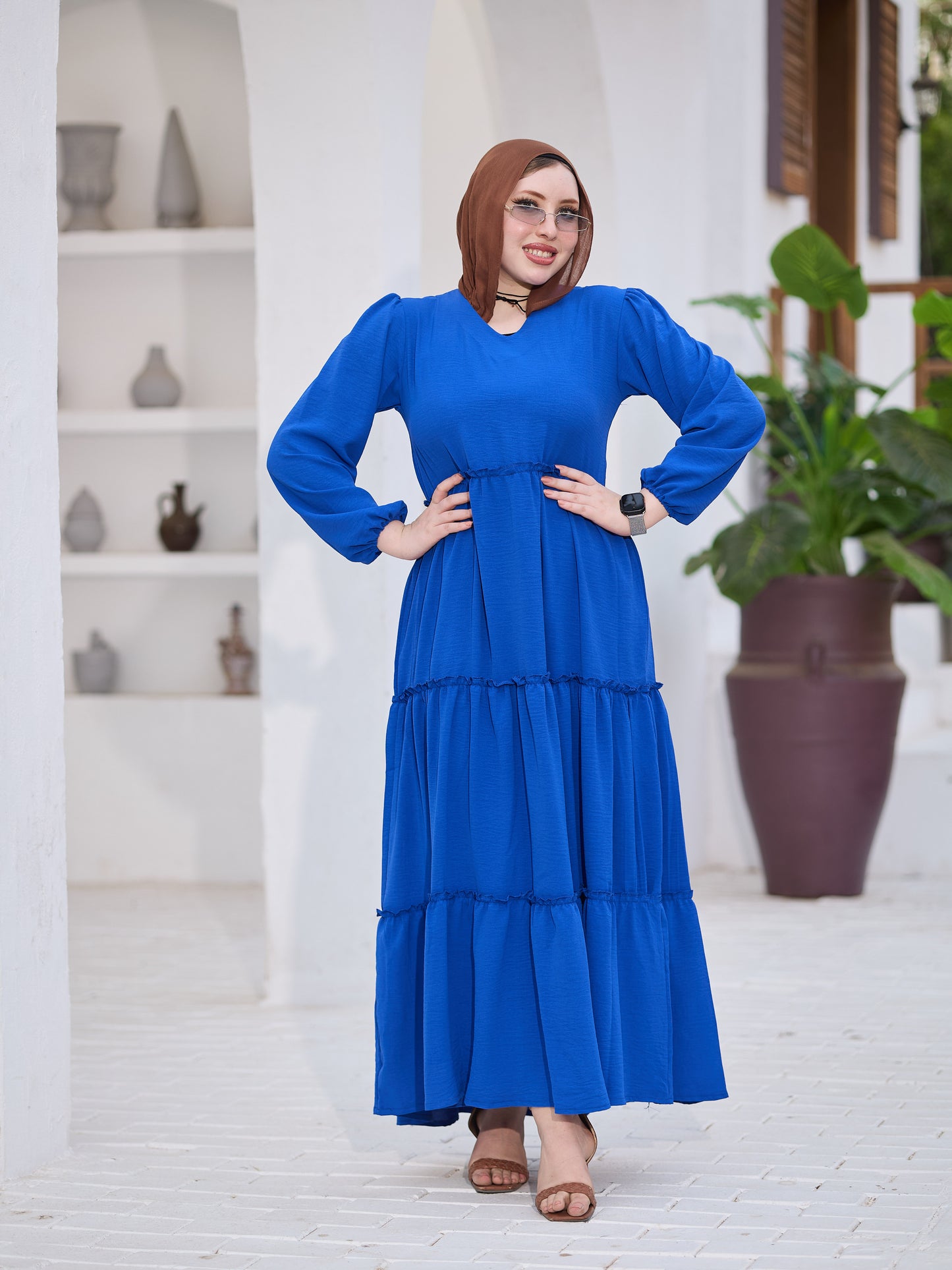 Blue fayrouz dress