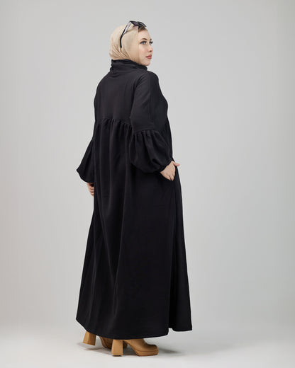 Winter Oversize Dress – Black