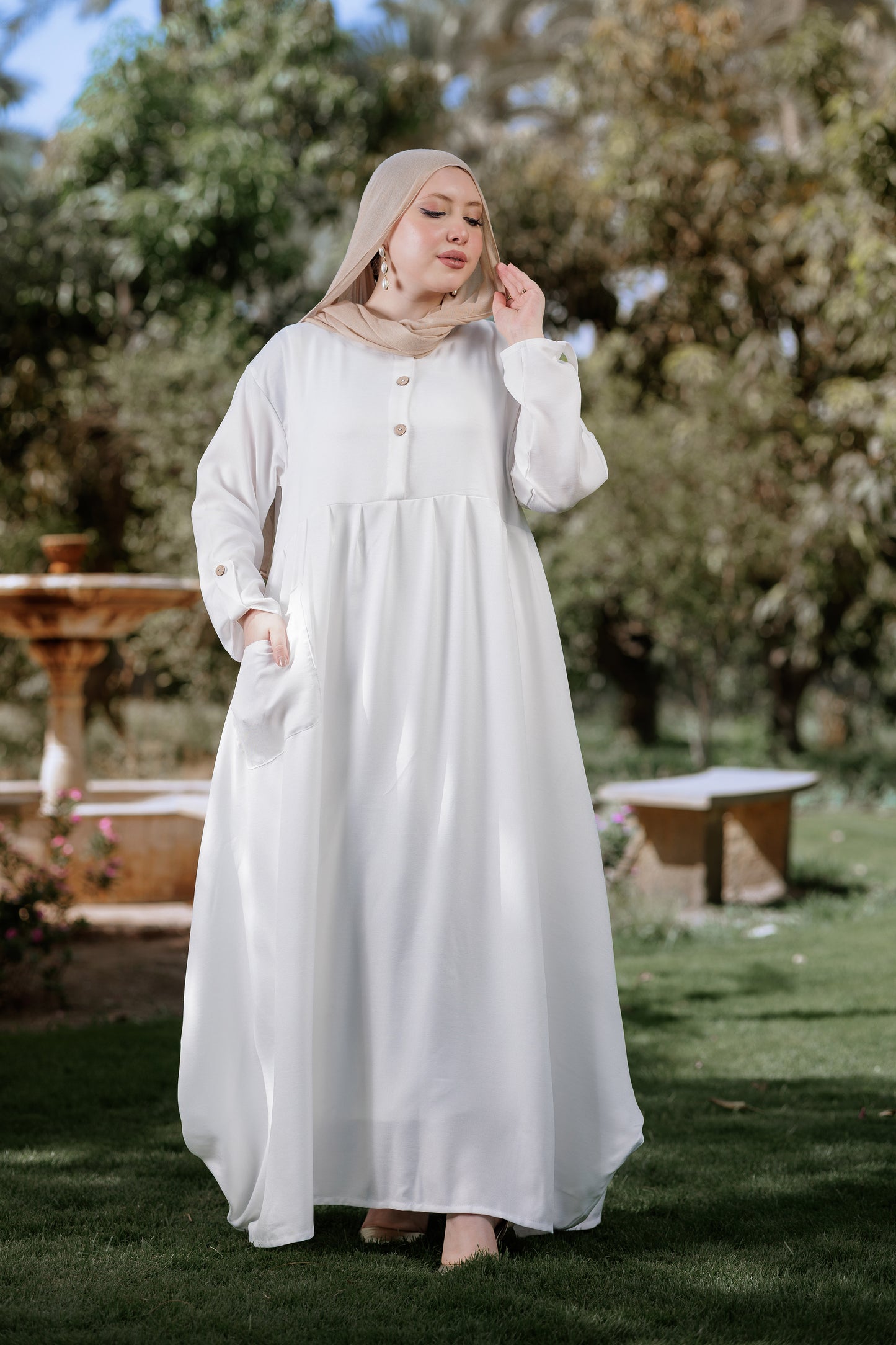 White Soft Move Dress