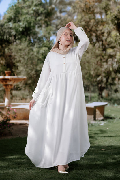 White Soft Move Dress