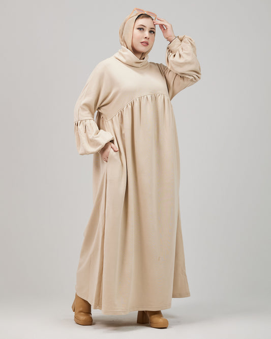 Winter Oversize Dress – Beige