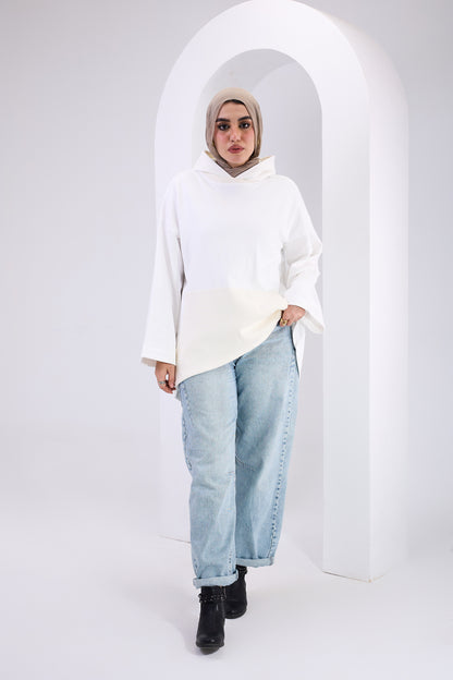 Chill Mode Hoodie white