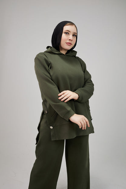 Candy Winter Suit – Olive Green