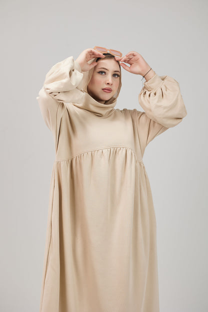 Winter Oversize Dress – Beige