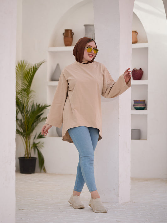 Beige Basic t-shirt