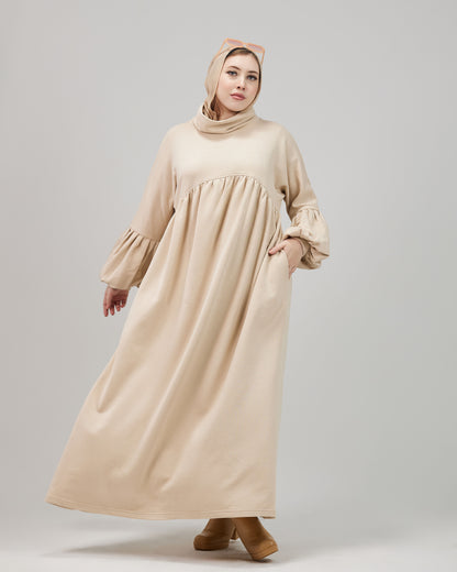 Winter Oversize Dress – Beige