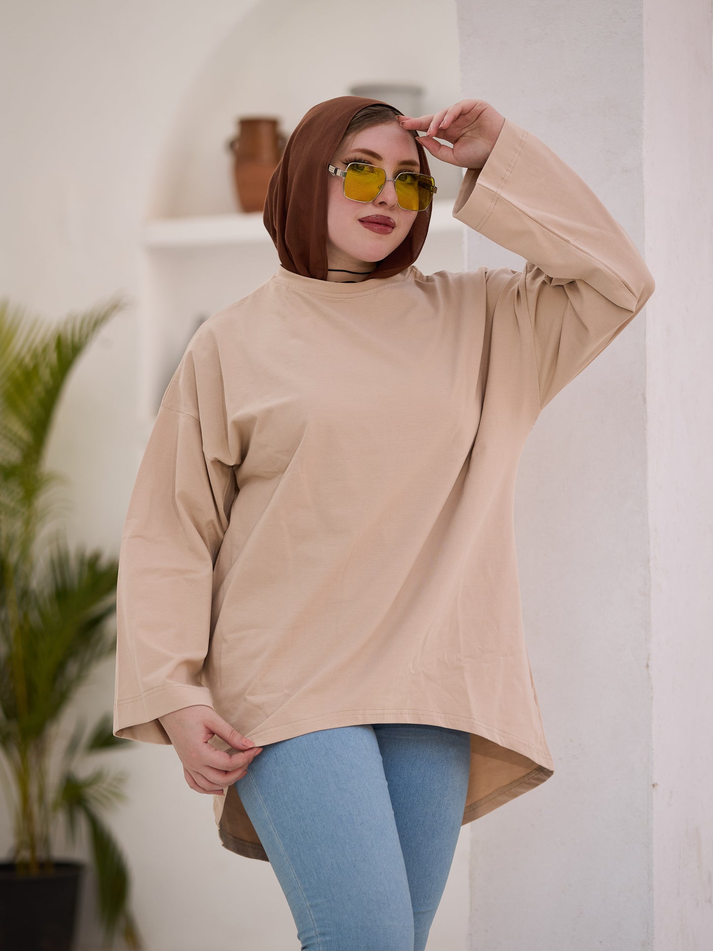 Beige Basic t-shirt
