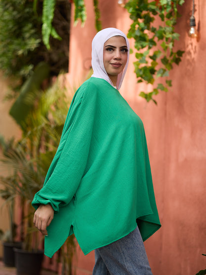 Green Outing blouse